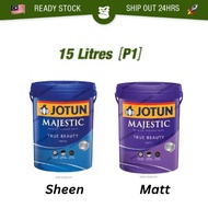 15L (P1) JOTUN Majestic True Beauty Matt / Sheen Anti Bacteria Paint Anti Fungal Pearl Silk COLOUR DESIGN Cat Dalam 珍珠漆