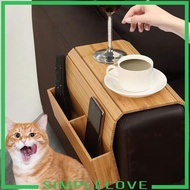 [Simple] Couch Cup Holder Couch Cup Holder Tray Wood Phone recliner Couch Caddys TV