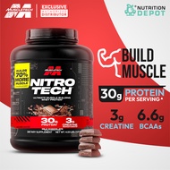 MuscleTech Nitro tech 4 lb - เวย์โปรตีนเสริมสร้างกล้ามเนื้อ