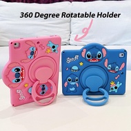 Portable 360 Rotating Holder Colorful Stitch Pattern Silicone+PC Tablet Protective Case,For iPadmini