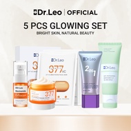 Dr.Leo Glowing Set 377 Brightening Serum+Cream+Facial Mask+2X Hybrid Cleanser+2in1 Isolation Cream