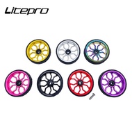 Litepro For Birdy Bicycle Hollow Bearing Spider Easy Wheel Widened Push Wheel Aluminum Alloy For Brompton Bike