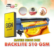 BACKLITE 510 gram OUTDOOR BAHAN NEON BOX