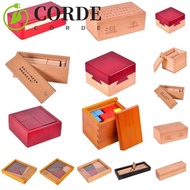 CORDE Wooden Brain Teaser Puzzle, Unlock Luban Lock IQ Puzzle Mind Brain Teaser, Logic Game Brain Te
