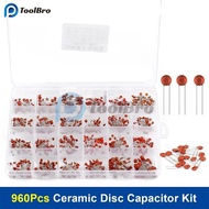 960pcs Ceramic Capacitor Set 2pF-0.1uF Electronic Components Capacitor Assorted Kit Samples DIY