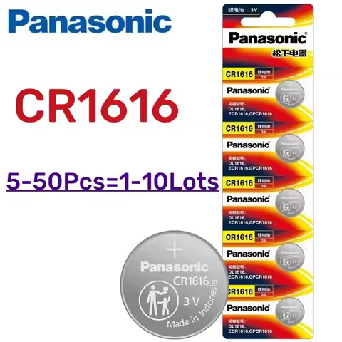 5-50pcs Original PANASONIC CR1616 CR 1616 3V Lithium Battery For Watch Calculator Clock Remote Contr