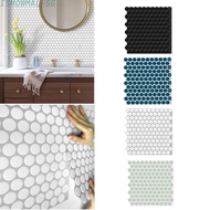 [ISHOWMAL-SG]Waterproof And Oil-proof Wall Sticker 3D Circle Pattern 30.5*30.5*0.13CM-New In 1-