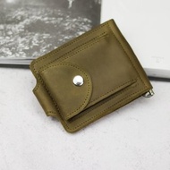 Mens Leather Wallet With Money Clip / Card Holder and Coin Purse / Women Wallet