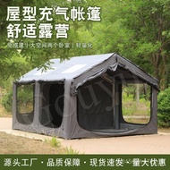 12m² Tangki Kelabu 420D Khemah Kembung Perkhemahan Luaran Tiada Persediaan Khemah Mudah Alih Kalis H