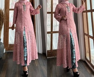Set Kebaya Modern Long Tunik Hayati Model Floy