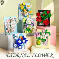 Immortal Bouquet Drawing Board Flower Creative Compatible Lego Puzzle Assembling Building Block Orna