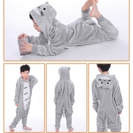 Kids Girls Boys Torato Unicorn Kigurumi Animal Cosplay Costume Onesie Flannel Pajamas Sleepwear