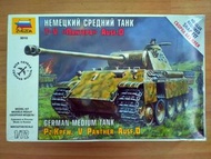 全新 1/72 ZVEZDA  PANTHER Ausf.D 坦克模型