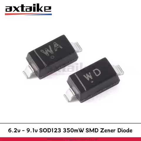 100PCS BZT52C6V2 6.2V WA BZT52C6V8 6.8V WB BZT52C7V5 7.5V WC BZT52C8V2 8.2V WD BZT52C9V1 9.1V WE SOD
