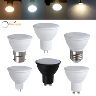 Dimmable LED Spotlight Bulbs GU10 MR16 7W 120 Degree Beam Angle AC 220V E27 GU5.3 B22 Energy Saving 