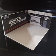TARMAC Diorama papercraft FF fast furious diecast workshop garage 1: scale hotwheels MiniGT tamac to