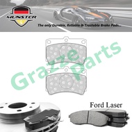 Münster Disc Brake Pad Front for Ford Laser (5th Gen) 323 MKIII (BF) 8V 1.3 1.5  1.6 GT 85'-89' E3 E