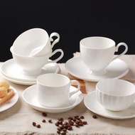 牛奶咖啡杯歐式 骨瓷 簡約純白歐式酒店用品咖啡杯英 式下午茶杯