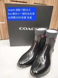 美國正品Coach 雨靴