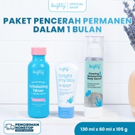 Brighty Multipurpose Exfoliating Toner X Bright My Day BMD Niacinamide Body Wash 60 ML