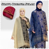 Shawl Sulam Organza Bunga Songket 🔥Organza Sulam