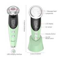 【available】✒❁CkeyiN 7 In 1 EMS Facial LED Light Therapy Wrinkle Removal Skin Lifting Tightening Hot
