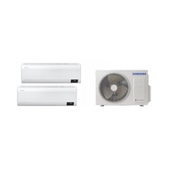 Samsung三星3/4匹+3/4匹1拖2機無風變頻冷暖多聯式掛牆分體式冷氣機AJ040TXJ2KH/EA+AJ020+AJ020