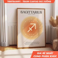 Tranh treo tường Sagittarius Zodiac Sign Chic Wall Decor - Stylish Bedroom Astral Manifestation Post
