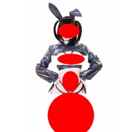 <[Cyberpunk Bunny Girl Cosplay Outfit with Laser Detail - Perfect for Halloween & Christmas]]>