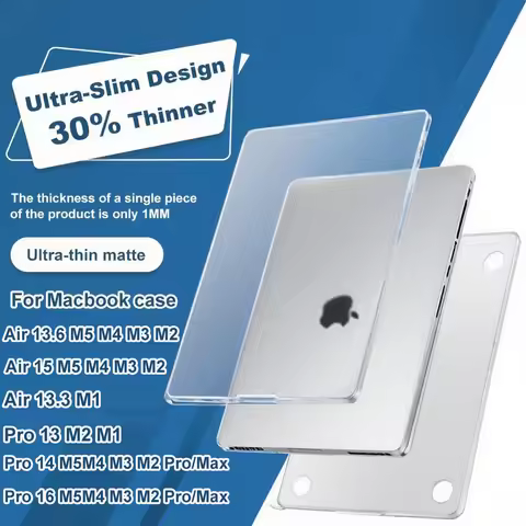 For 2026 M5 M4 MacBook Air 13/15In Case M3 M2 2026-2022 A3449 A3448 A3241 A3240 For MacBook Pro 14/P