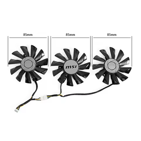 New 85MM PLD09210S12HH Cooler Fan Replacement For MSI GeForce GTX 1060 1070 1070Ti 1080 DUKE 1080Ti 