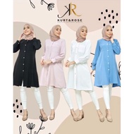 blaus wanita kemeja labuh blaus muslimah Blouse