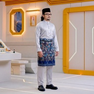 Baju Melayu Bulan Bintang - Tailored Fit - Tema Hitam/Kelabu/Putih [NEW 2026]