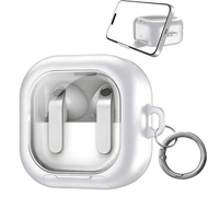 Case for Samsung Galaxy Buds 4/Buds 4 Pro-With Secure Lock &Phone Stand Clear TPU PC Case for buds4 