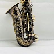 Real Pictures Alto YAS-875EX Saxophone Black Nickel Plated Gold Keys High Quality Musical Instrument