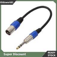 XLR To 6.35mm 1/4 Inch Cord XLR Male To 6.35mm Male Cable 3P XLR Male To 1/4inch 6.35mm Stereo Mic C