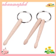 CHANMVPHD Drumsticks Keychain, Gift Wood Drum Sticks Key Ring,  Mini Metal Drumstick Grommets