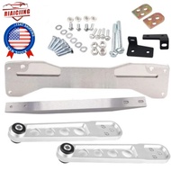 REAR SUBFRAME BRACE+TIE BAR+Rear Lower Control Arm Set For Honda Civic Si 01-05 ES EM EP3 Frame stru