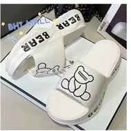 Sandal Selop Wanita Sendal Wedges Korea Jelly EVA Antislip Ringan Tebal Empuk Premium