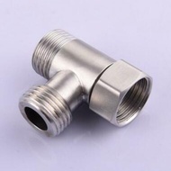 【-IMBUTFL-】Toilet 304 Copper T Adapter G1/2" T-Valve For Bath Bidet Sprayer Shower