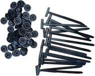 100Pcs Nylon Universal Cable Tie Buckle Heavy Duty Self-Locking Nylon Zip Ties Holder Multipurpose P