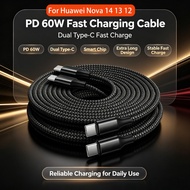 FUDIANDA 【5M】Type C to Type C PD 60W Fast Charging Cable Type C 3m 5m 8m 10m Extending Data Cable fo