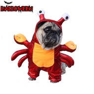 Pet Halloween Transformation Costume Crab Clothes Lobster Standing Costume Funny Funny Upright Costu