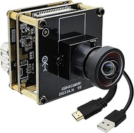 Accum UHD 4K Webcam, 120° Wide Angle, 2x Digital Zoom, USB HDMI Dual Out Camera Module for Laptop, 4