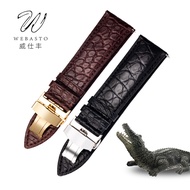 Weishifeng Crocodile Leather Watch Strap for Men and Women Substitute Tissot Beauty King and Longines Master