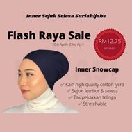 Inner Snowcap Suriahijabs Inner Cotton Lycra Sejuk Anak Tudung Serkup Kepala Inner Muslimah Hijab Head Scarf Under Scarf