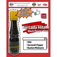 Biji Lada Hitam 100% 90g Pure Black Pepper Corns 90g Buatan Malaysia