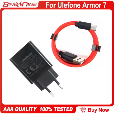 USB Power Adapter Charger EU Plug Travel 5V3A Type-C Cable Data Line Charging Cable For Ulefone Armo