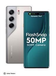 HANDPHONE TECNO CAMON 40 Pro 5G - 8/256GB Mediatek D7300 Ultimate FHD+144HZ 3D Curved Amoled