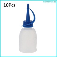 HO 10 Pieces 30ml Mini Squeeze Bottle Plastic Refillable Bottles Ketchup Bottles